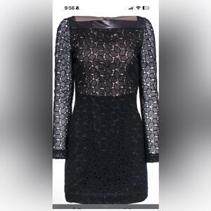 Diane Von Furstenberg Elegant Black Lace Dress